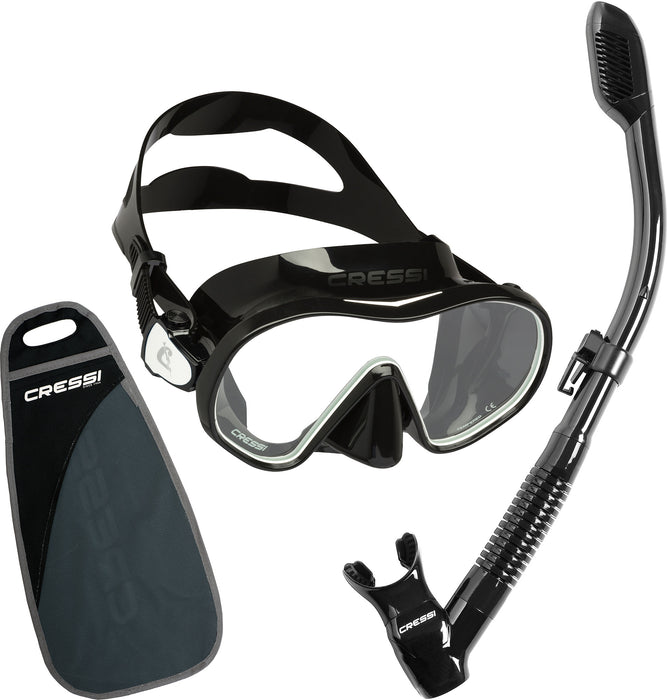 Cressi F-Dual Mask and Supernova Dry Snorkel