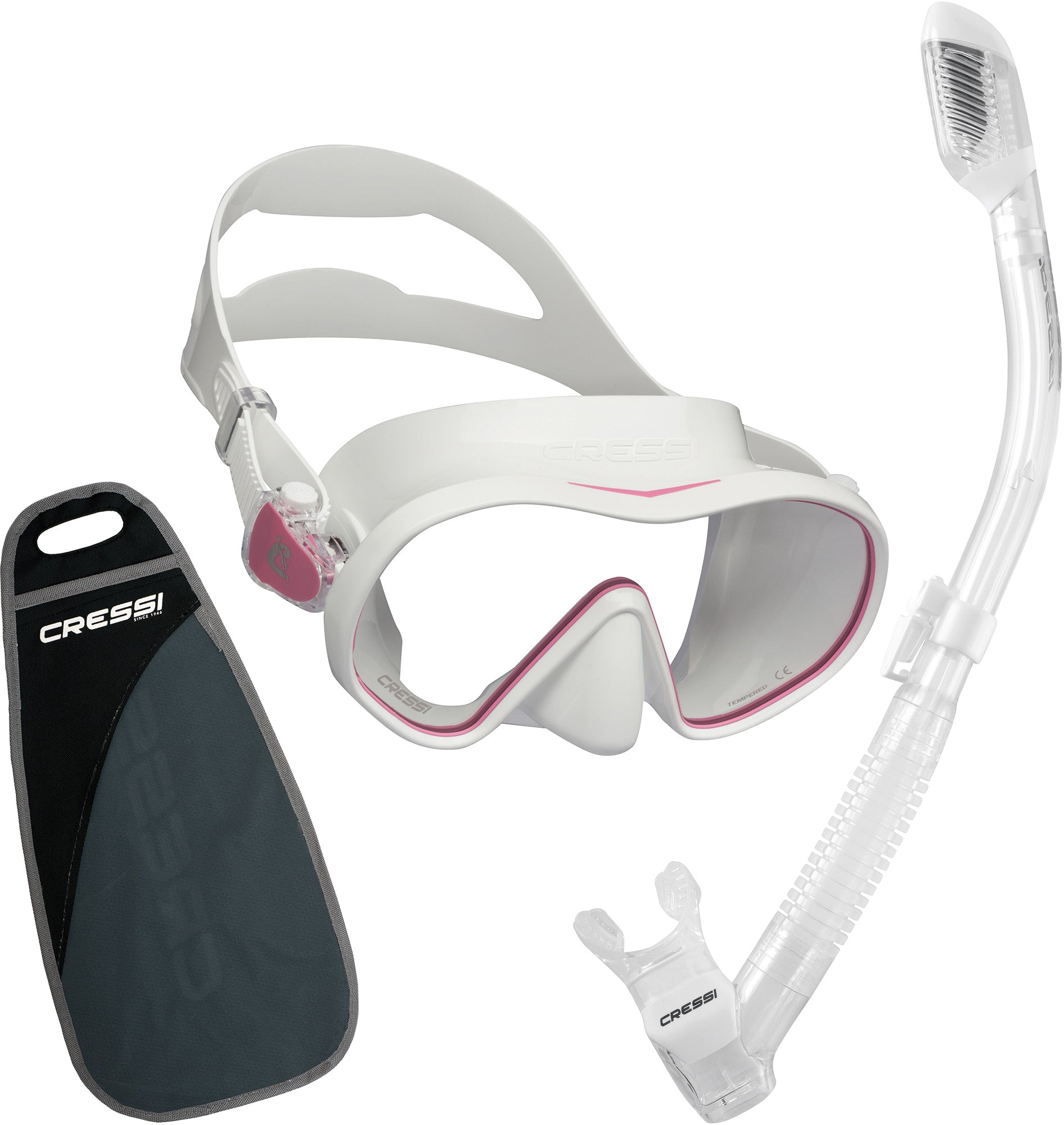 Cressi Adult Snorkeling Kit Mask And Dry Snorkel Soft Silicone | Desertcart