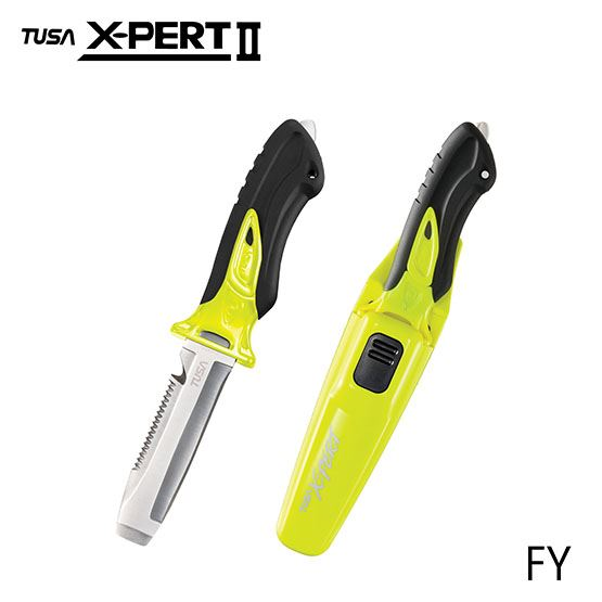 Tusa X-Pert II Blunt Tip Dive Knife Made from High Quality 420 Stainless Steel