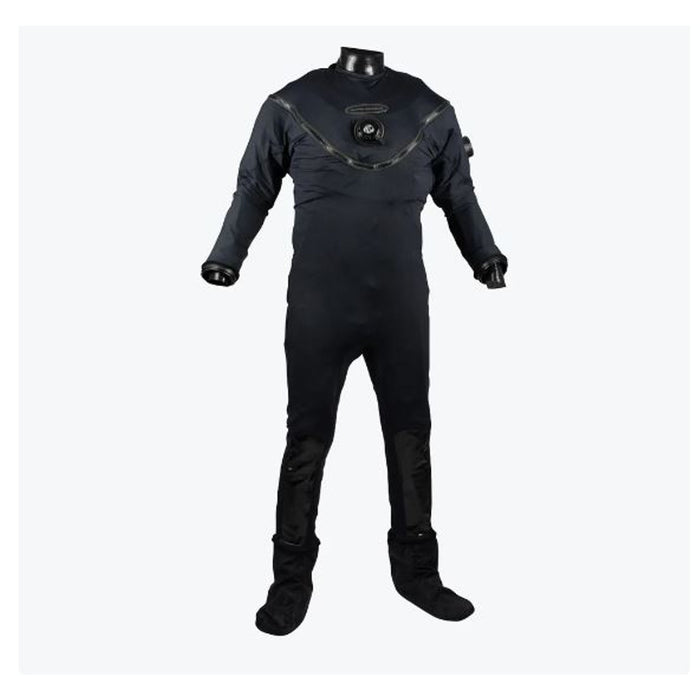 Whites Drywear Fusion Sport Dive Drysuit No Pockets, Black