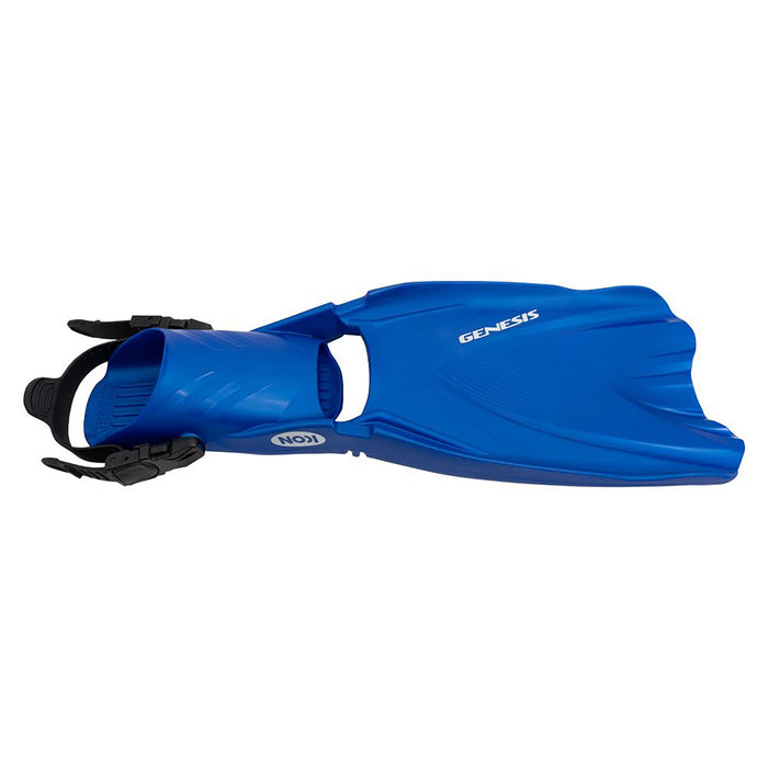 Genesis Icon Open Heel Scuba Diving Fins with TPR Heel Strap and Technical Polymer Compound Blade