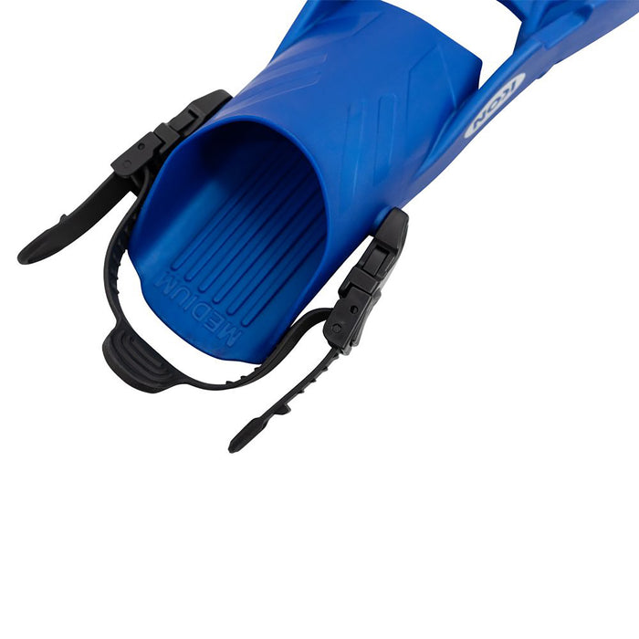 Genesis Icon Open Heel Scuba Diving Fins with TPR Heel Strap and Technical Polymer Compound Blade