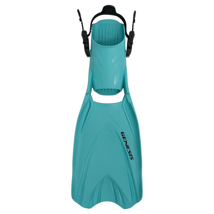 Genesis Icon Open Heel Scuba Diving Fins with TPR Heel Strap and Technical Polymer Compound Blade