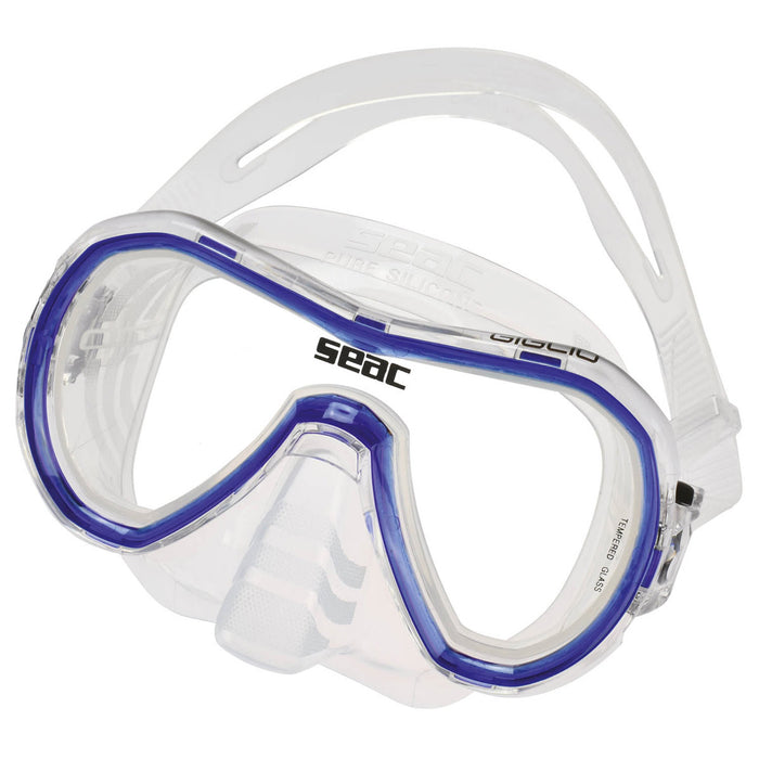 SEAC Giglio Snorkeling and Swimming Soft Silicon Mask, Single Lens