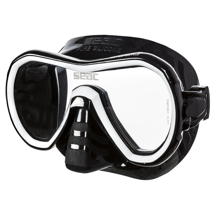 SEAC Giglio Snorkeling and Swimming Soft Silicon Mask, Single Lens