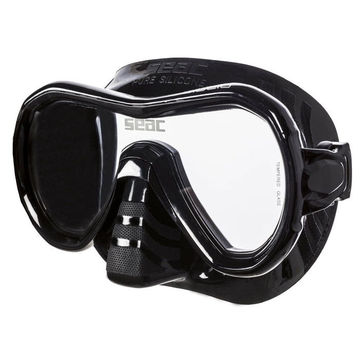 SEAC Giglio Snorkeling and Swimming Soft Silicon Mask, Single Lens