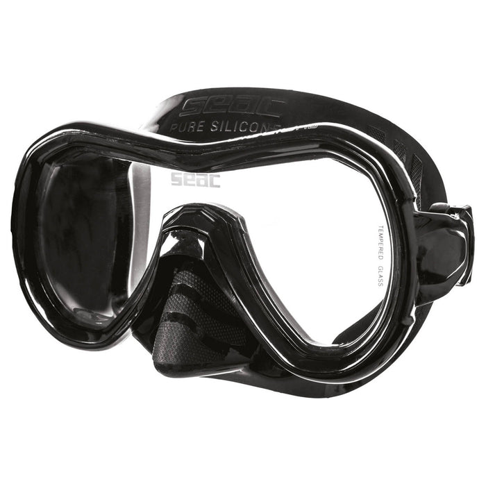 SEAC Giglio Snorkeling and Swimming Soft Silicon Mask, Single Lens