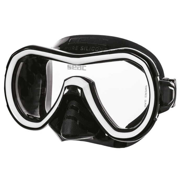 SEAC Giglio Snorkeling and Swimming Soft Silicon Mask, Single Lens