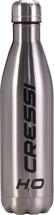 Cressi H2O Double Wall Stainless Steel Drinking Flask - Vacuum Technology