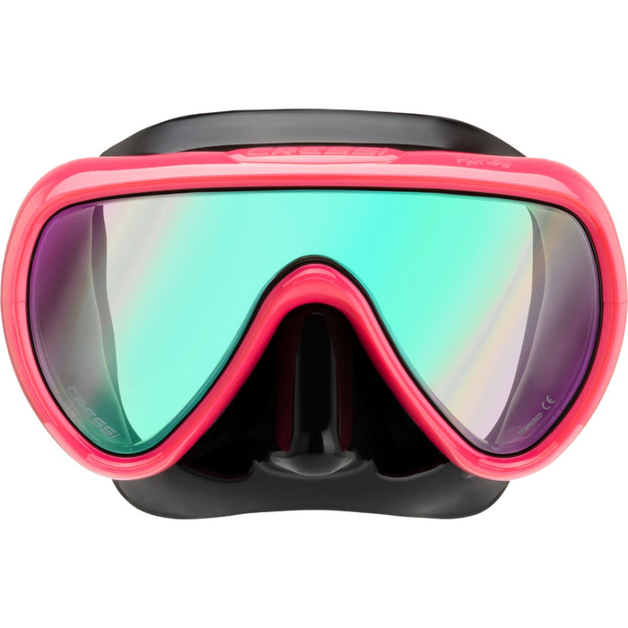 Cressi Honey Women's Dive Mask, UV 420 Blue/Orange Lens