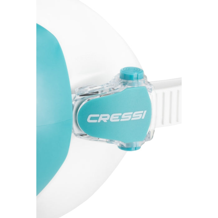 Cressi Honey Women's Dive Mask, UV 420 Blue/Orange Lens