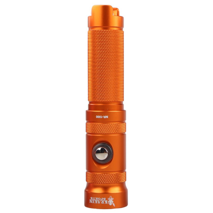 Kraken Sports NR-1000 Back Up Dive Light 1000 Lumens, 330ft/100m Depth Rating, 90 Minutes Burn Time at Full Power