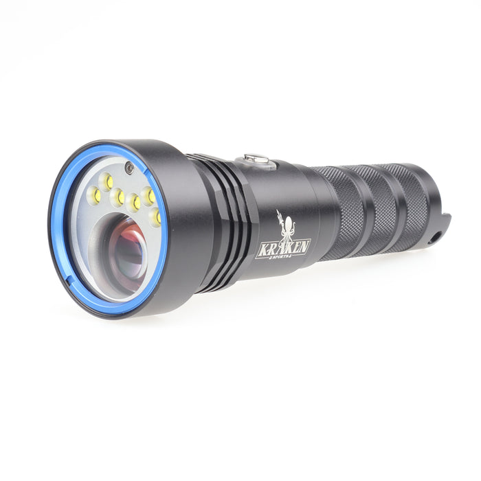 Kraken Sports NR-LEP01 Dive Light – 2500 Lumen Flood & Precision Spotlight, High-Performance Underwater Illumination for Spearfishing, Diving & Exploration