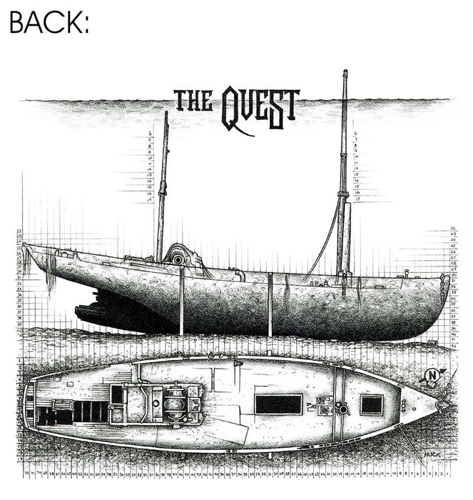 The Quest, artist R. Huck, Dive Peer, Willow Springs Park, Men's Short Sleeve T-Shirt