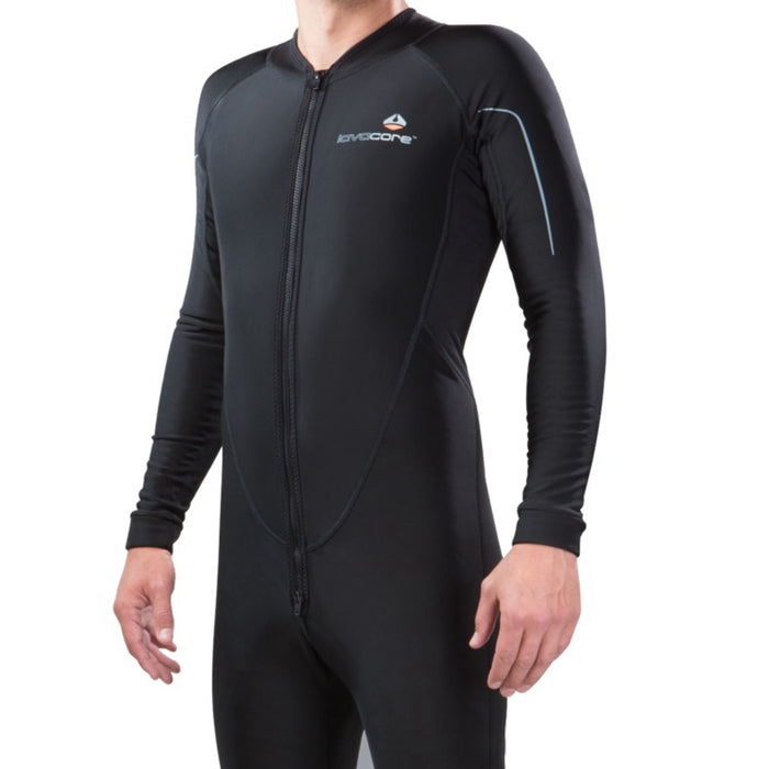Lavacore Men's Front Zip Polytherm Full Suit - Lightweight, Windproof & Breathable with UPF 50+ Protection, Ideal for Warm Waters or Extra Warmth Under Wetsuits