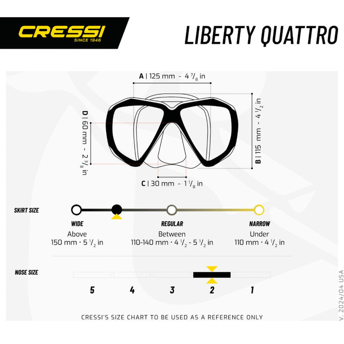 Cressi Liberty Quattro SPE Diving Mask
