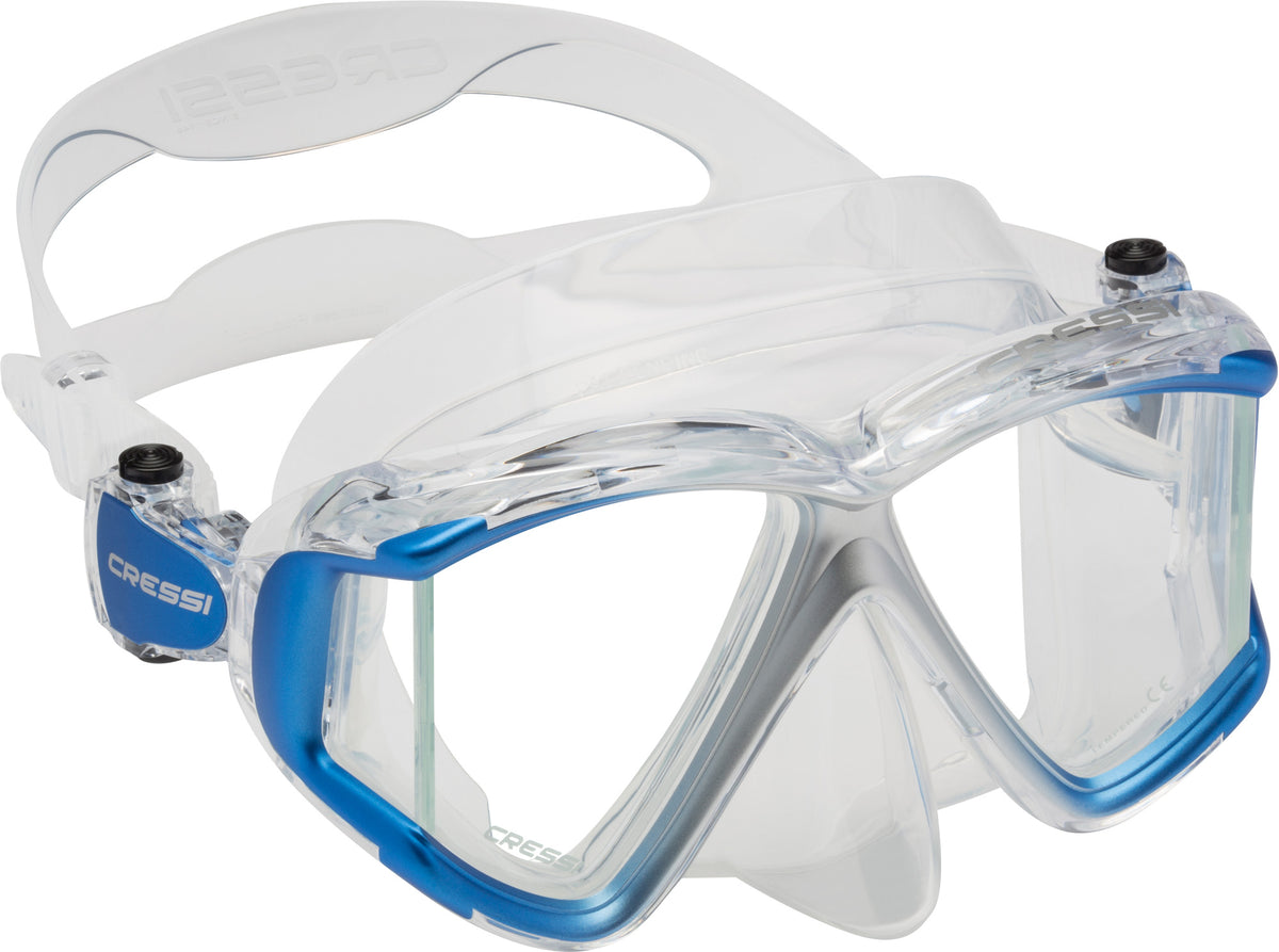 Set Maschera E Snorkel Cressi Liberty Triside + Epsilon Dry - Per Snorkeling, Sub, Taglia Unica