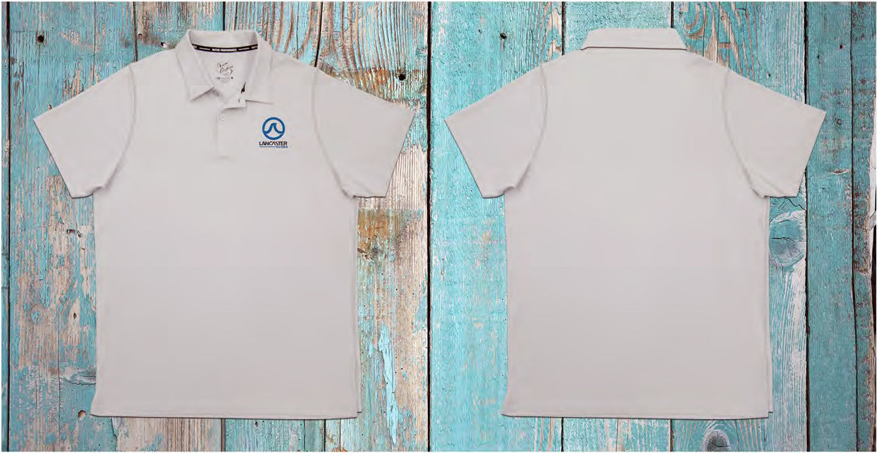 Lancaster Scuba Men's Short Sleeve Pro Polo Shirt with Lancaster Scuba Logo