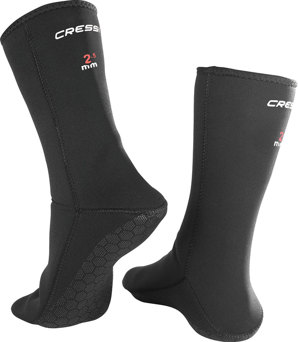 Cressi 2.5mm Anti-Slip Socks, Black