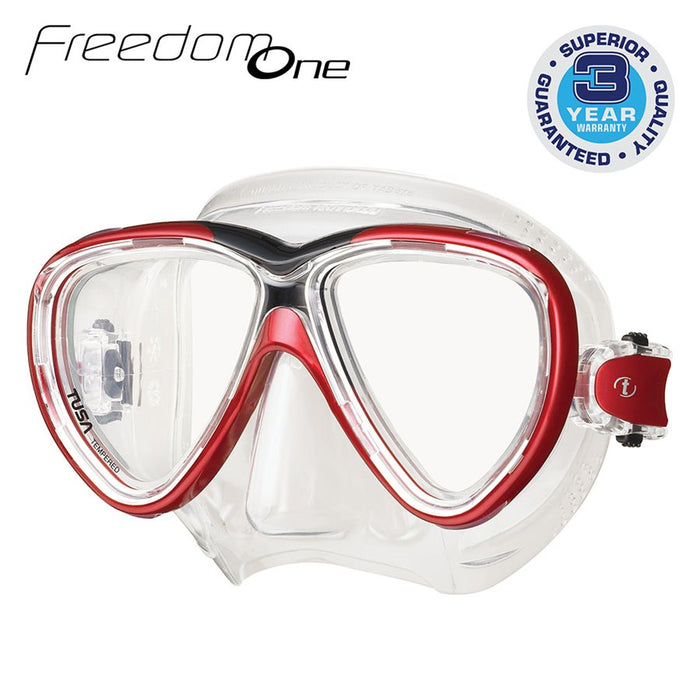 Tusa Freedom One Scuba Diving Mask for Superior Fit, Comfort & Performance