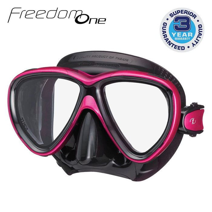 Tusa Freedom One Scuba Diving Mask for Superior Fit, Comfort & Performance