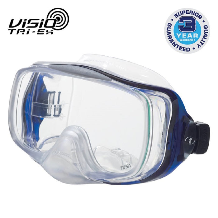 TUSA Imprex 3D Hyperdry Dive Mask – Panoramic 3-Window Design with Hyperdry Clearing System