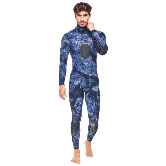 SEAC Makaira Men's 2mm Camo Spearfishing Wetsuit Two-Pieces Design