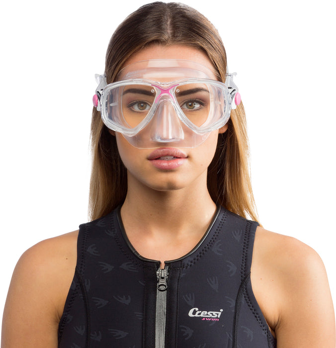Cressi Marea Adult Small Inner Volume Mask for Scuba, Snorkeling