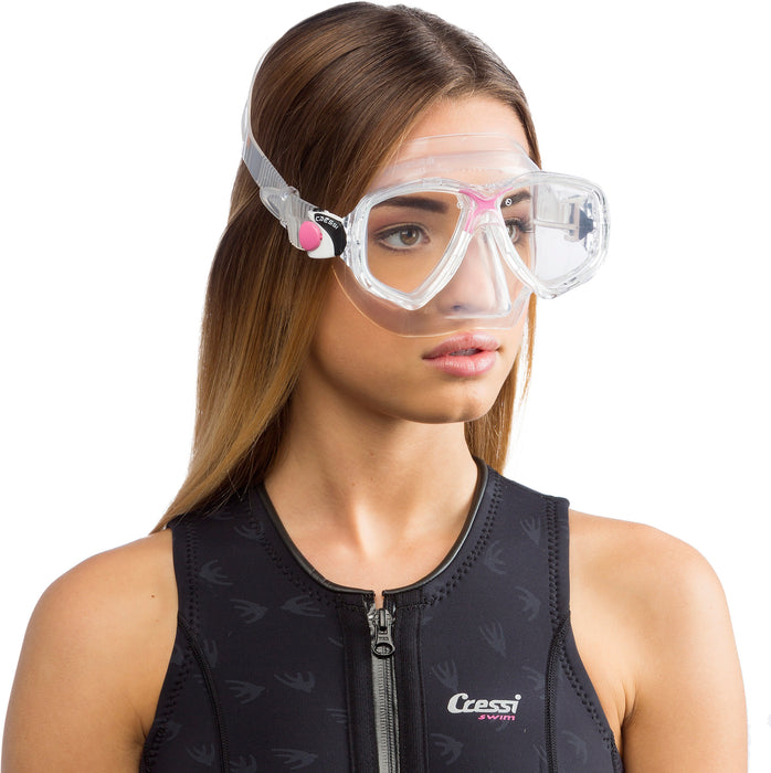 Cressi Marea Adult Small Inner Volume Mask for Scuba, Snorkeling