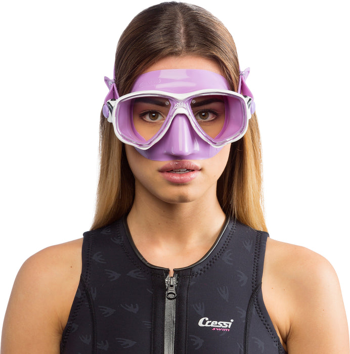 Cressi Marea Adult Small Inner Volume Mask for Scuba, Snorkeling