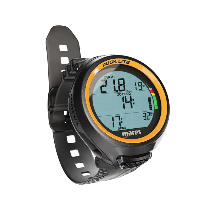 Mares Puck Lite Dive Computer – Air, Nitrox & Gauge Modes with Large Easy-Read Display