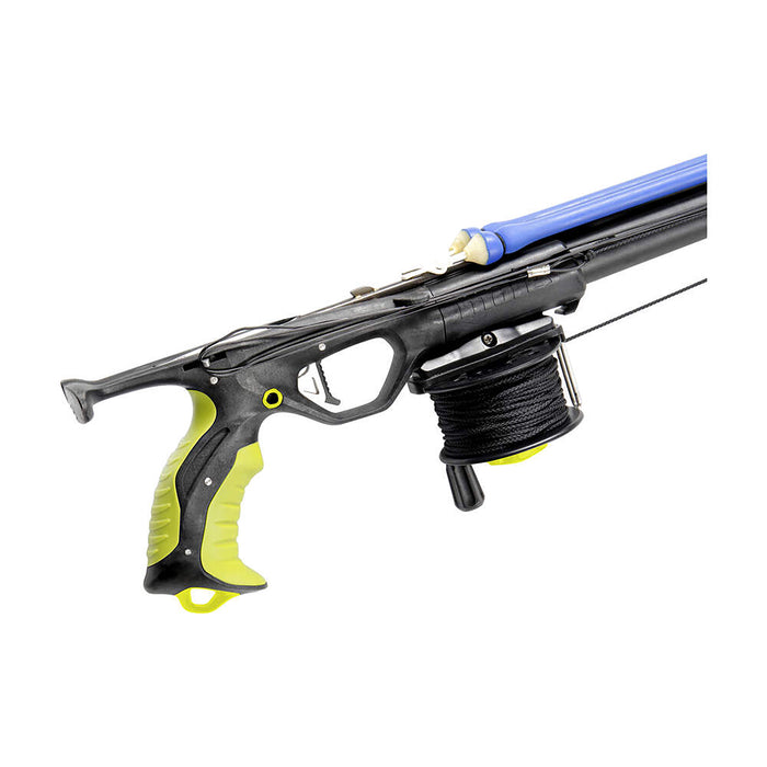 Mares Strike Sling Speargun – 28mm Aluminum Barrel, Stainless Steel Rear Release, 6.5mm Hardened Steel Shaft with Latex Bands & Horizontal Reel