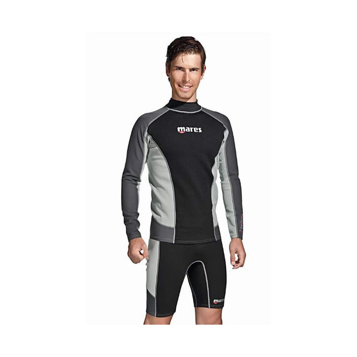 Mares Trilastic Men’s Long Sleeve Rash Guard UPF 50+ - Lightweight Quick-Dry Nylon/Spandex Sun Protection for Water Sports