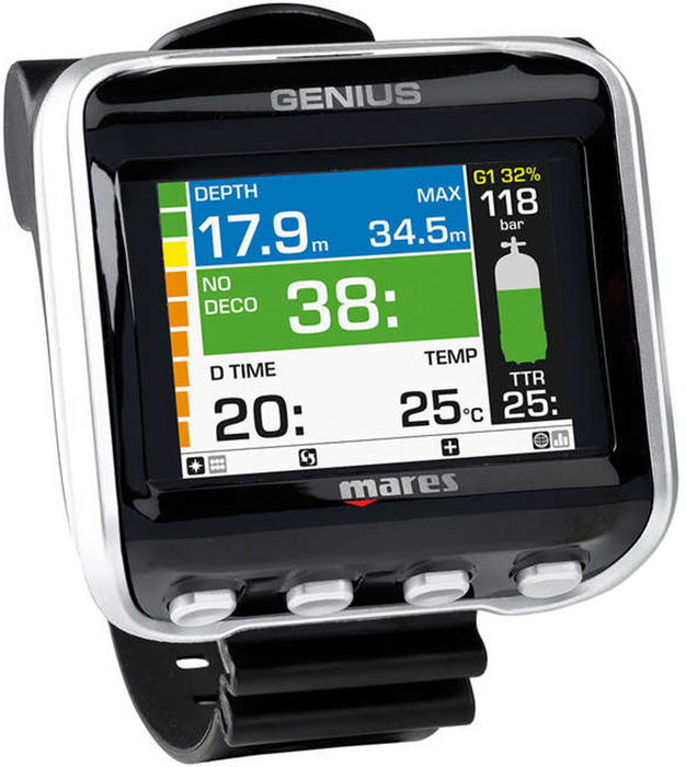 Mares Genius Scuba Diving Wrist Computers w/ LED Tank Module