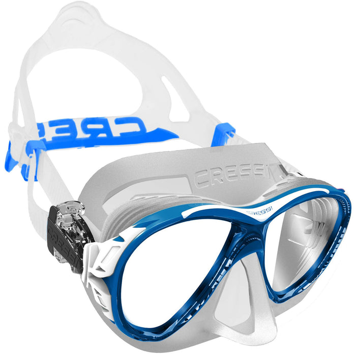 Cressi Naxos Mask - Compact Adult Scuba Diving Mask with Anti-Fog System