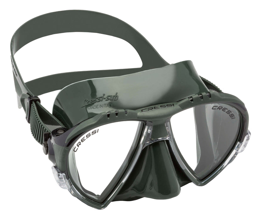 Cressi Matrix Premium Scuba Snorkel Dive Mask with Case - Made in Italy - Easy Adjustable Micrometric Buckles
