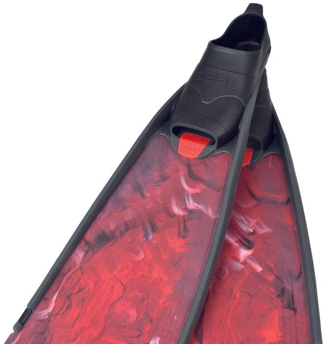 SEAC Motus Camo Long Soft Powerful Freediving Spearfishing Fins