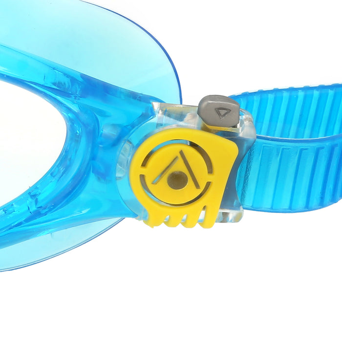 Aqua Sphere Vista Jr Swimming Goggles Clear Lens, Turquoise/Yellow