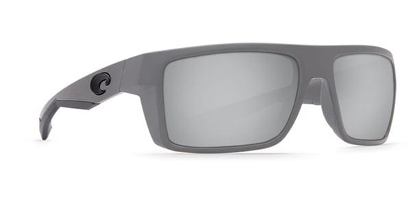 Costa Motu Matte Gray Silver Mirror 580P Sunglasses Plastic