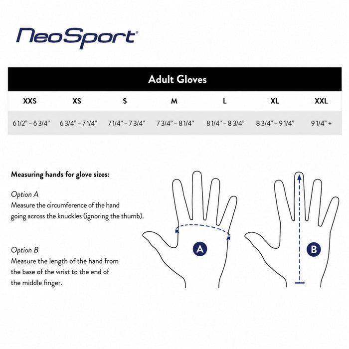 NeoSport 3mm Five Finger Dive Gloves for Scuba & Watersports