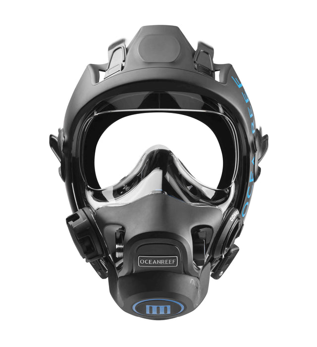 Ocean Reef Neptune III System Full Face Diving Mask with Integrated 2nd Stage, SL35TX INT 1st Stage Regulator, Hose & Surface Air Valve
