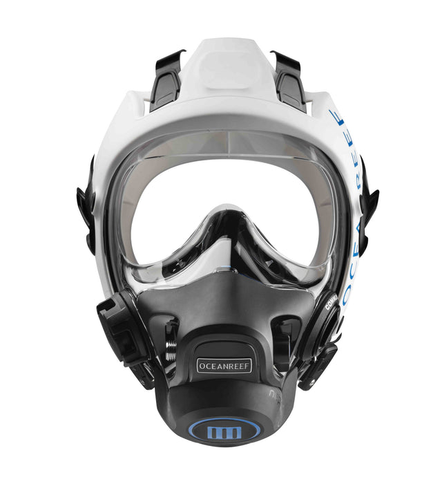 Ocean Reef Neptune III System Full Face Diving Mask with Integrated 2nd Stage, SL35TX INT 1st Stage Regulator, Hose & Surface Air Valve