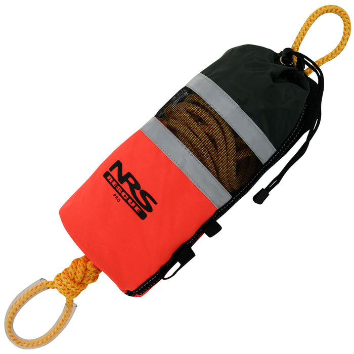 NRS NFPA Rope Rescue Throw Bag with 75 ft Sterling Grabline™ Rope – 3/8" Diameter, High-Visibility Cordura® Bag, Floating Rescue Line