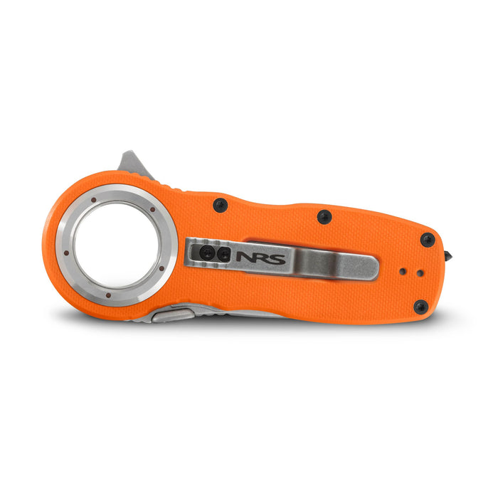 NRS Pilot Access SAR Folding Rescue Knife – Serrated Hawksbill Blade, Glass Breaker, G10 Handle, 4-Way Pocket Clip