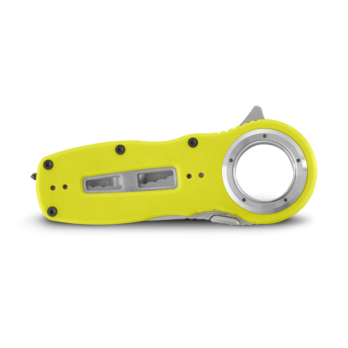 NRS Pilot Access SAR Folding Rescue Knife – Serrated Hawksbill Blade, Glass Breaker, G10 Handle, 4-Way Pocket Clip
