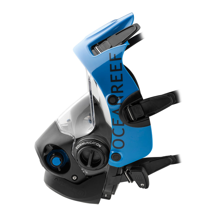Ocean Reef Neptune III System Full Face Diving Mask with Integrated 2nd Stage, SL35TX INT 1st Stage Regulator, Hose & Surface Air Valve