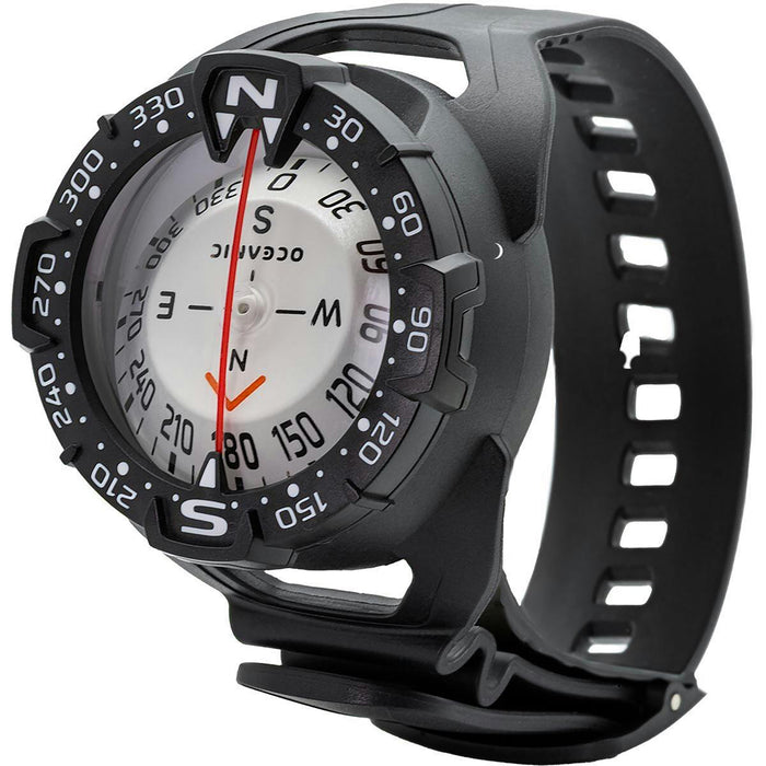 Oceanic Maxview Compass Wrist – Oversized Wrist-Mount Dive Compass with OceanGlo Luminescence