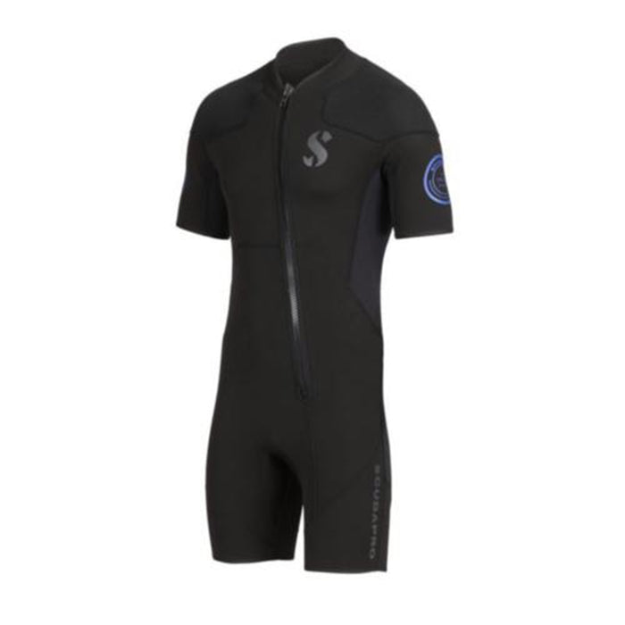 Scubapro Oneflex Shorty, Short Sleeve Front Zip Men's Diving Wetsuit, 2.5mm