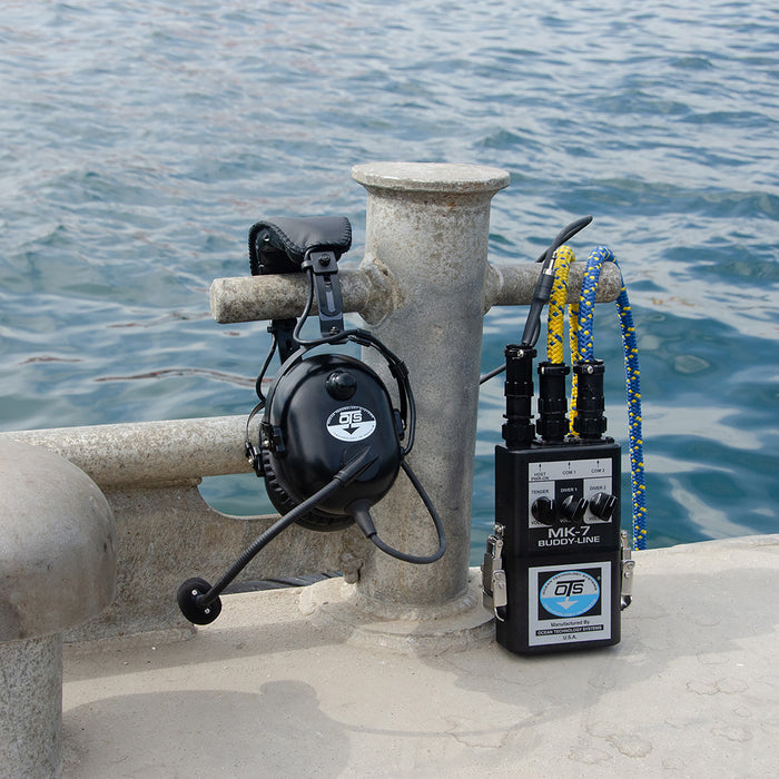 Ocean Technology Systems MK-7 BuddyLine Portable Two-Diver Air Intercom – 4-Wire System with Deluxe Headset