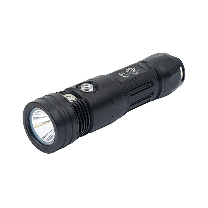 Ocean Technology Systems CX3 Handheld Dive Light – 1900 Lumen Narrow Beam with Magnetic Charging & QRM Compatibility